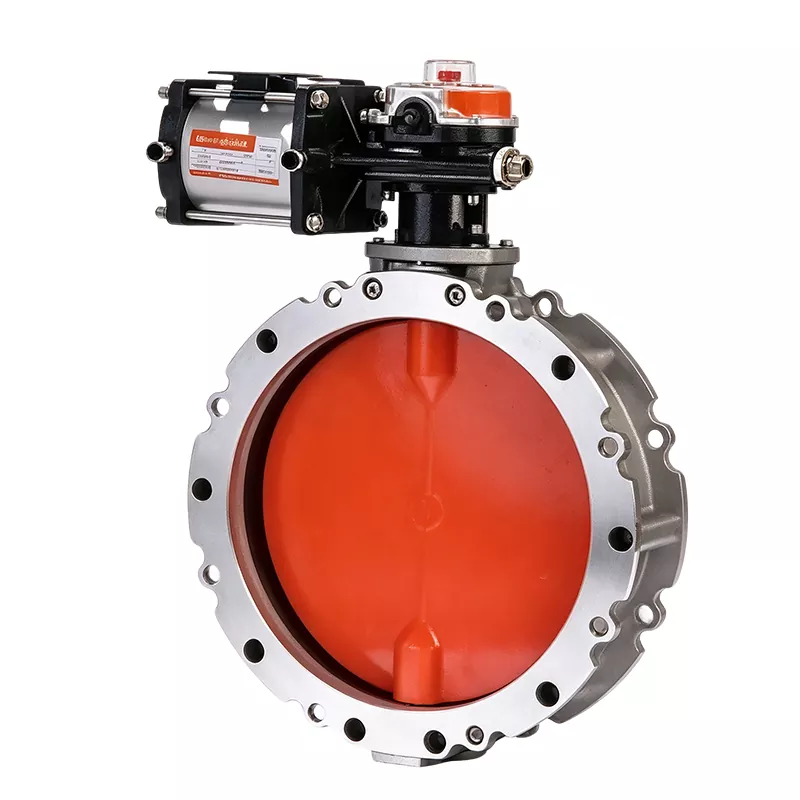 Aluminum Alloy Pneumatic Dust Butterfly Valve
